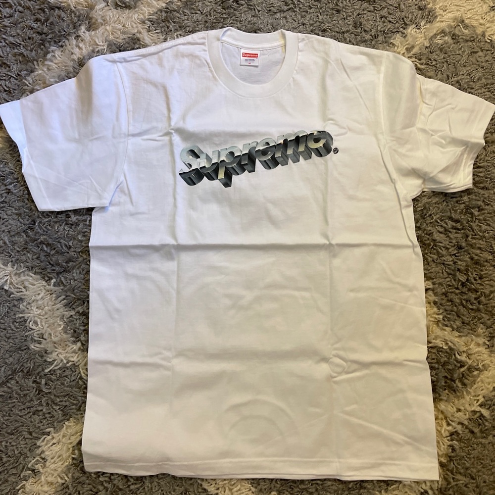 SOLD Supreme Chrome Tee White Size Medium New with tags